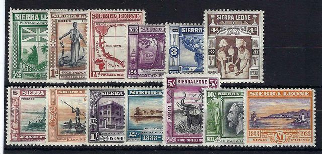 Image of Sierra Leone SG 168/80 UMM British Commonwealth Stamp